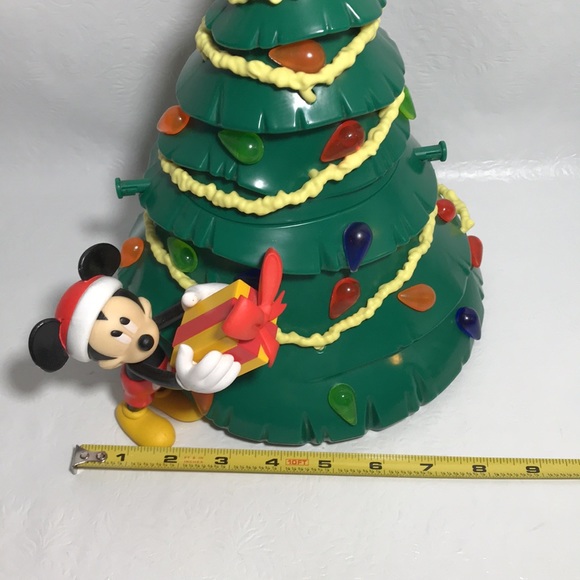Disney Mickey Mouse Light Up Gum Drop Collectors Popcorn Bucket Tree - Picture 10 of 11